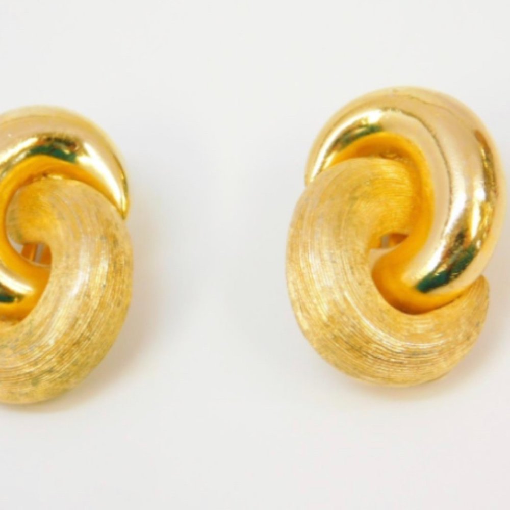 Christian Dior Vintage Ribbon Earrings